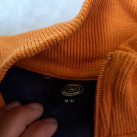 URBAN Outfitters Utopia‎ Half-Zip Sweatshirt orange -blue - Picture 6 of 11
